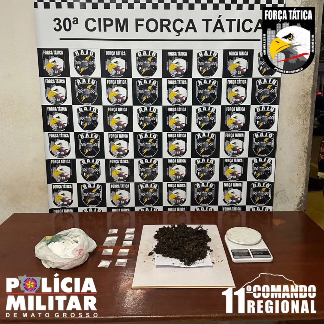 Bony  Araujo -Polícia Militar apreende drogas em residência em Primavera do Leste